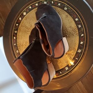 Lucky Brand suede boot black suede